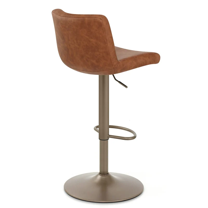 Tabouret de Bar Faux Cuir Antique - Utopia Marron