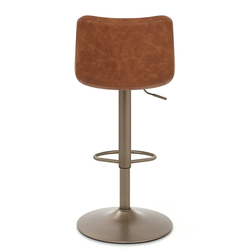 Tabouret de Bar Faux Cuir Antique - Utopia Marron
