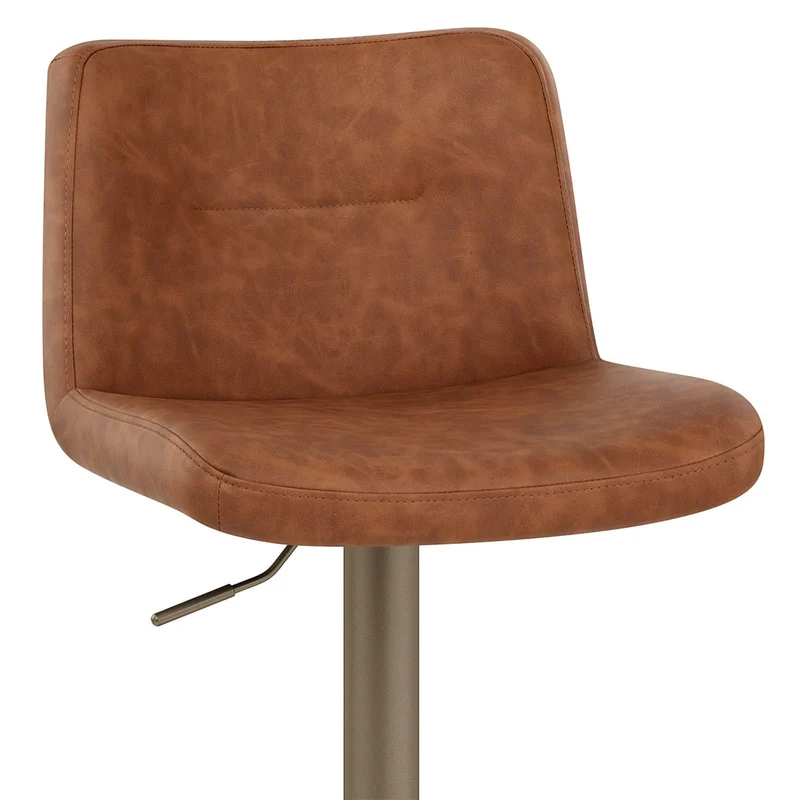 Tabouret de Bar Faux Cuir Antique - Utopia Marron
