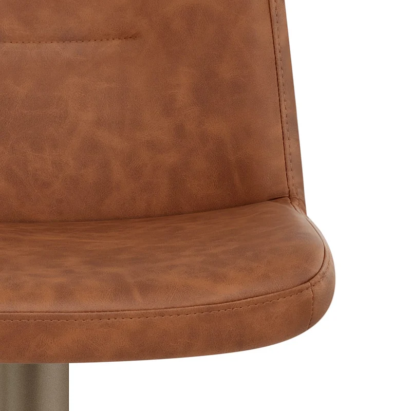 Tabouret de Bar Faux Cuir Antique - Utopia Marron