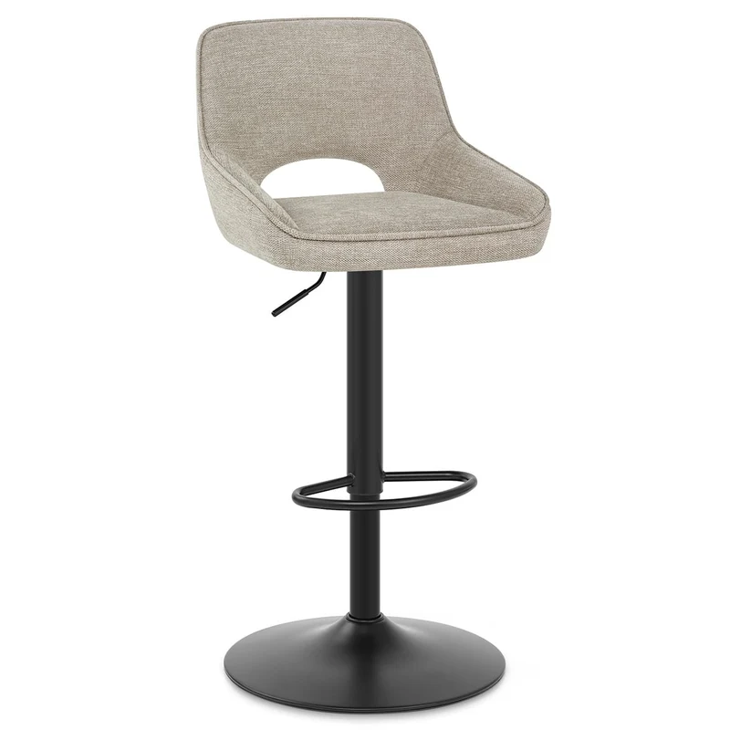 Tabouret de Bar Tissu - Paris Taupe