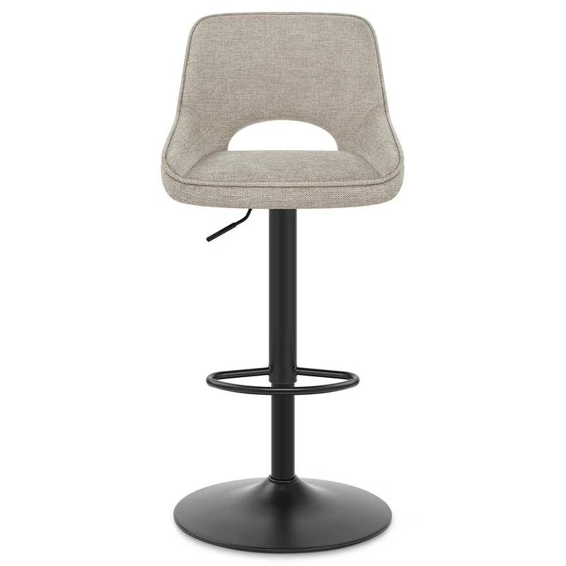 Tabouret de Bar Tissu - Paris Taupe