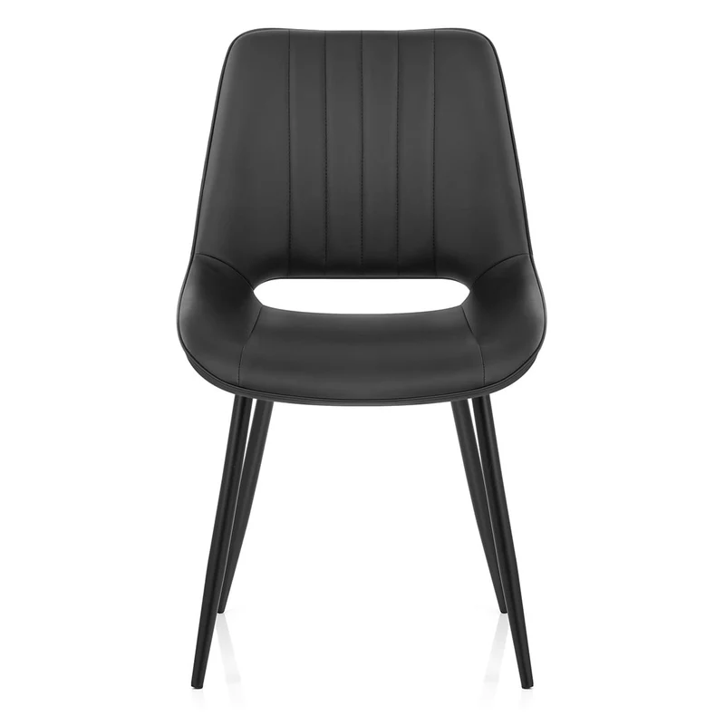 Chaise Faux Cuir - Priya Noir