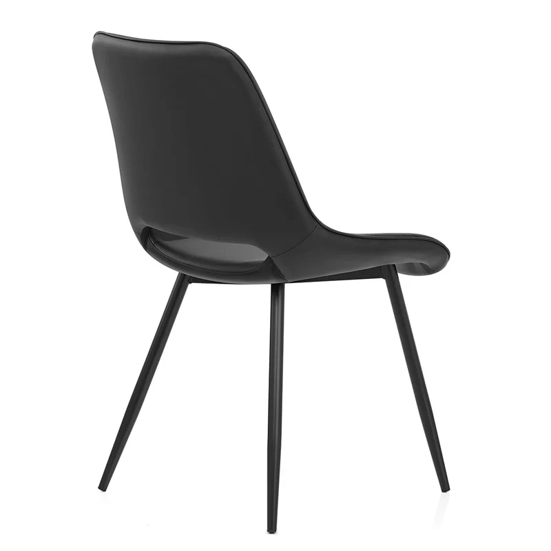 Chaise Faux Cuir - Priya Noir