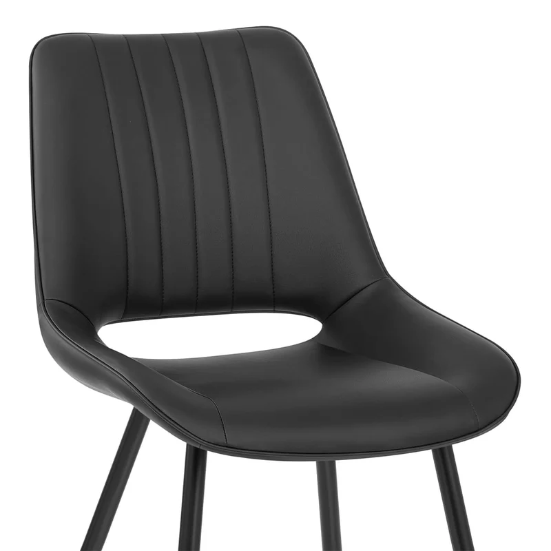 Chaise Faux Cuir - Priya Noir