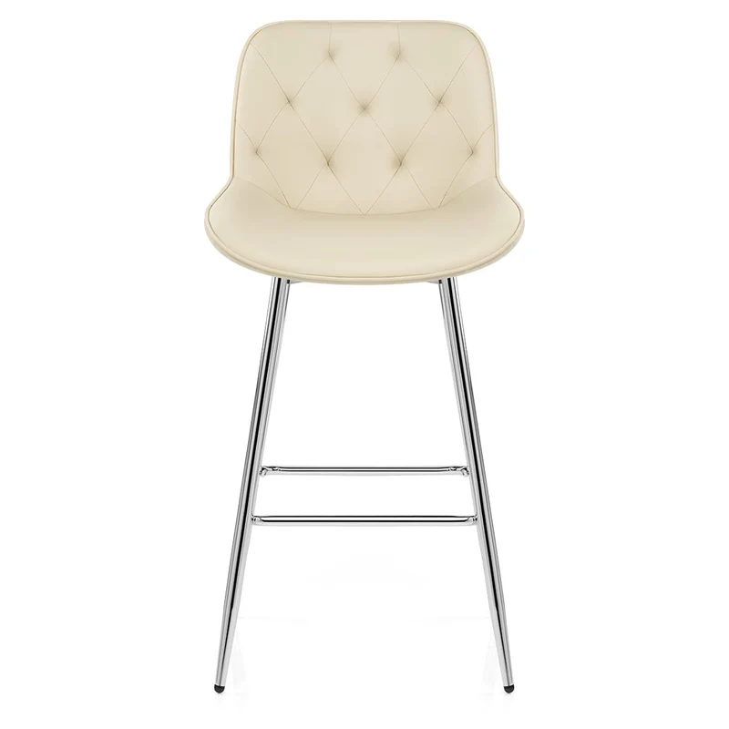 Tabouret de Bar Faux Cuir - Sprint Crème