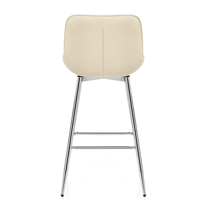 Tabouret de Bar Faux Cuir - Sprint Crème