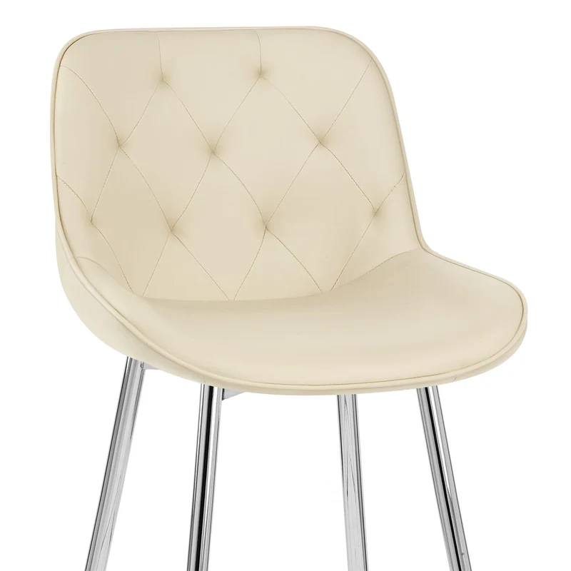 Tabouret de Bar Faux Cuir - Sprint Crème