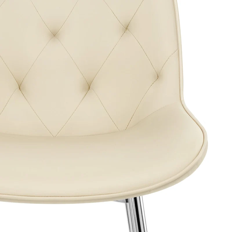 Tabouret de Bar Faux Cuir - Sprint Crème