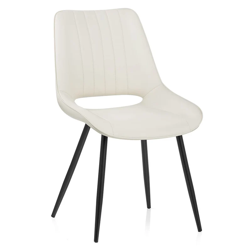 Chaise Faux Cuir - Priya Crème