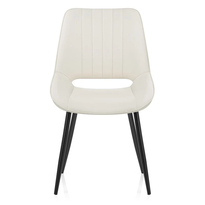 Chaise Faux Cuir - Priya Crème
