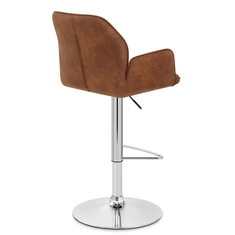 Chaise de bar Faux Daim - Harvard Marron