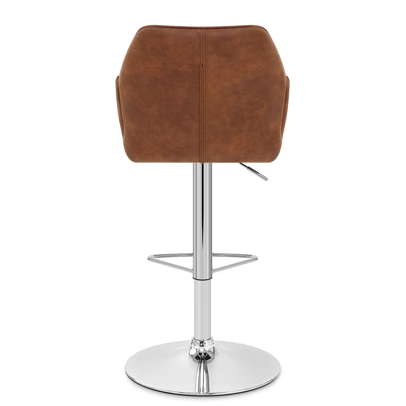 Chaise de bar Faux Daim - Harvard Marron