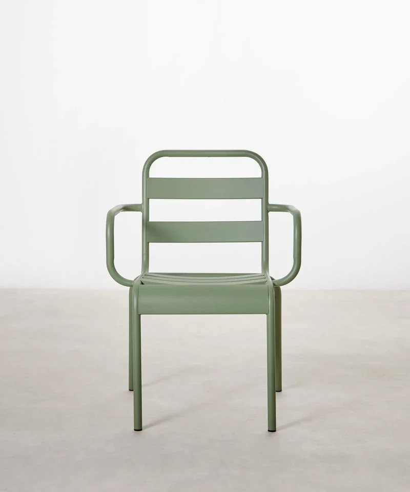 Silla de Metal con Reposabrazos Bora Arms