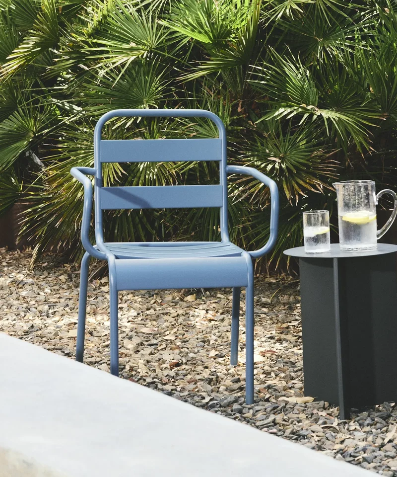 Silla de Metal con Reposabrazos Bora Arms