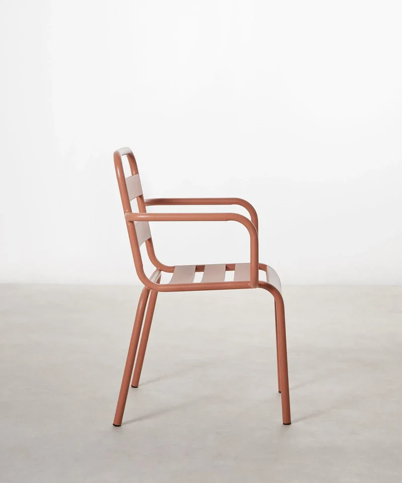Silla de Metal con Reposabrazos Bora Arms