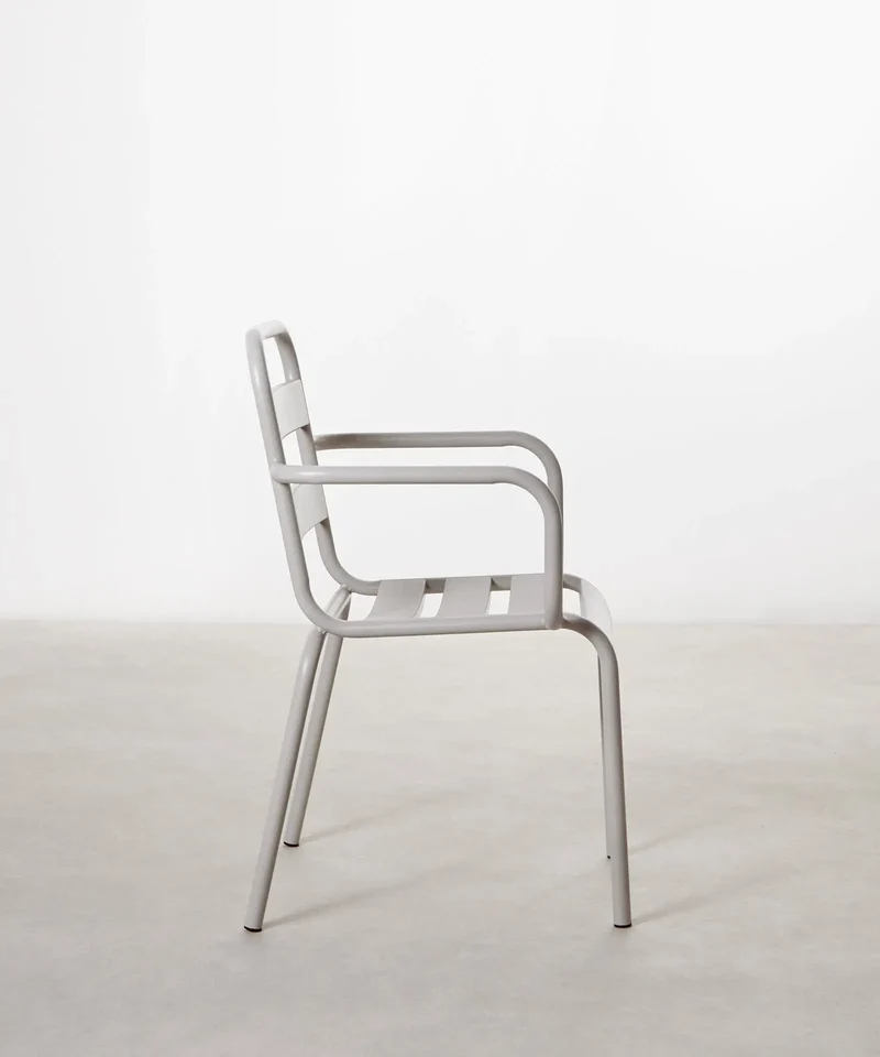 Silla de Metal con Reposabrazos Bora Arms