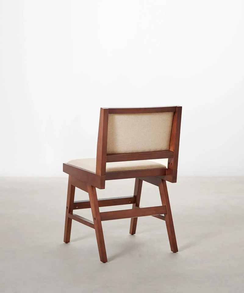 Silla de Comedor en Madera y Tapizada Matilde