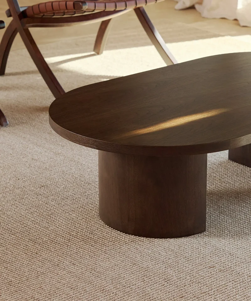 Mesa de Centro Ovalada en Madera Lily (120 cm)