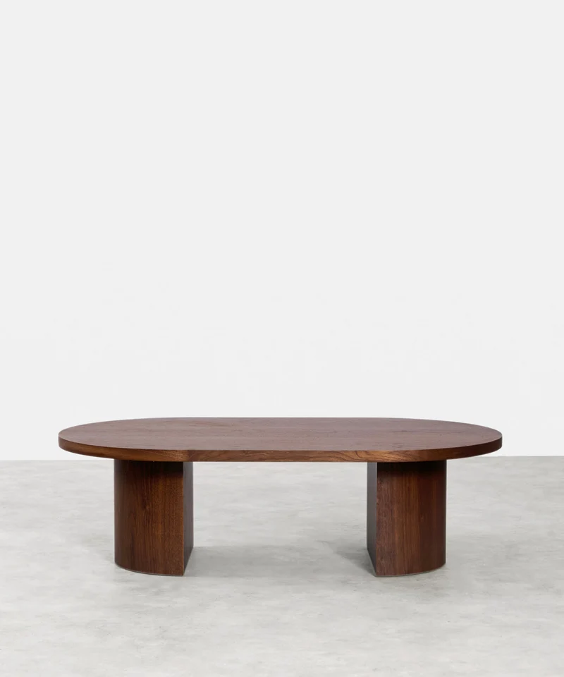Mesa de Centro Ovalada en Madera Lily (120 cm)