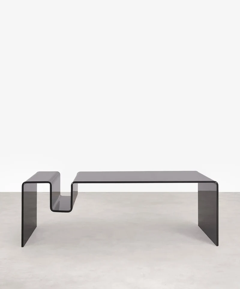 Mesa de Centro Rectangular de Cristal Templado Harbor (120x60 cm)