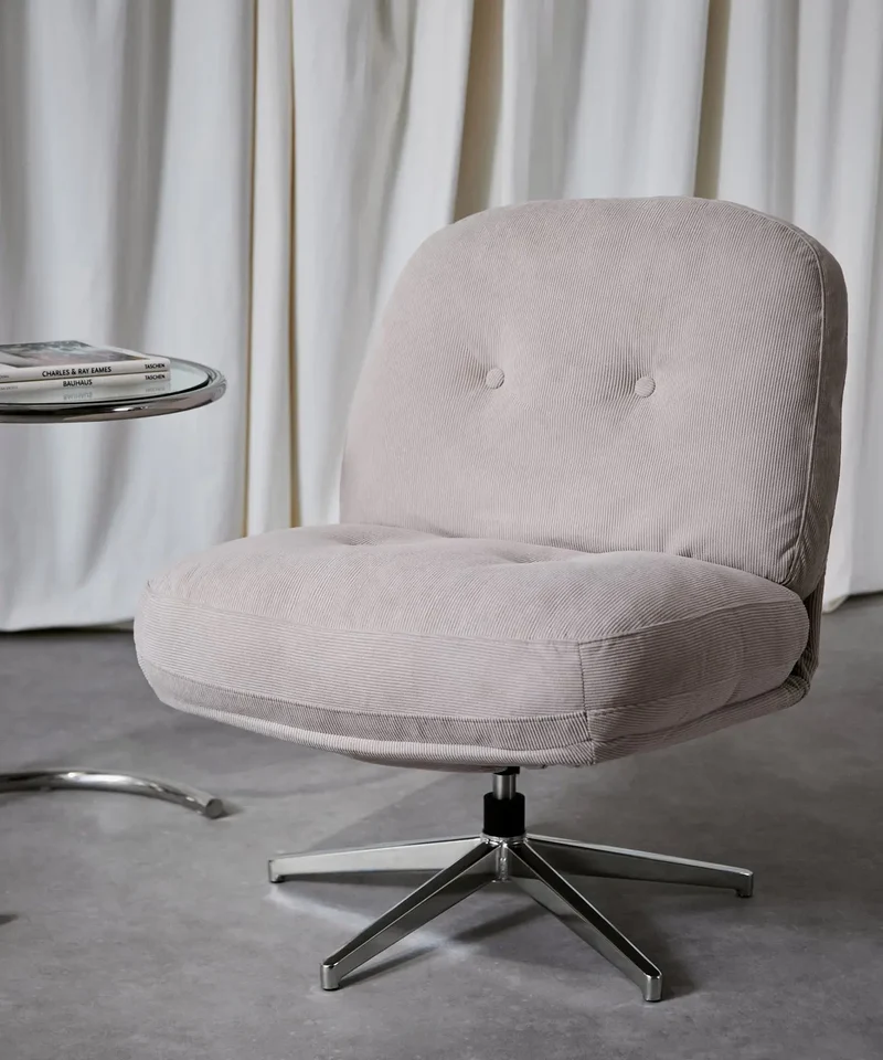 Sillón Giratorio Tapizado Orbit