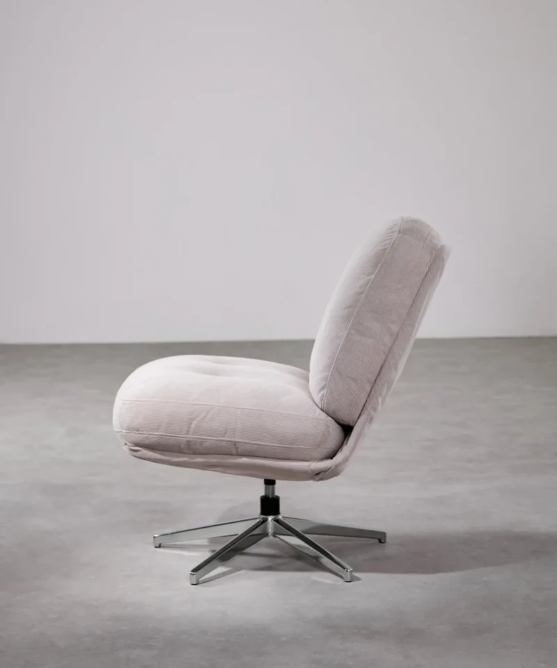 Sillón Giratorio Tapizado Orbit