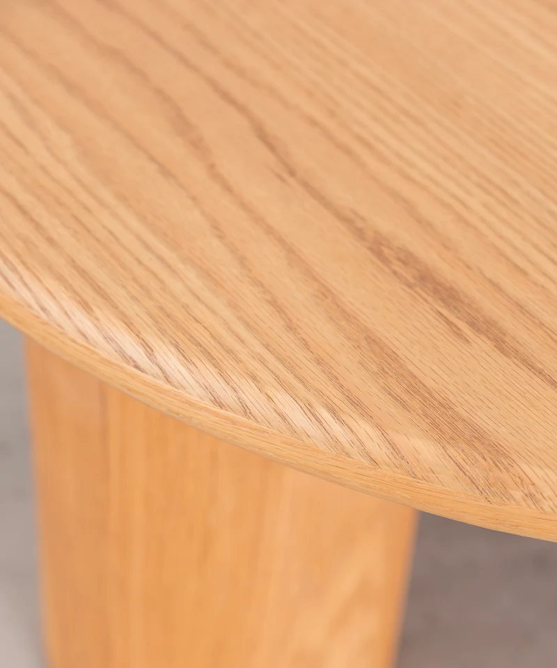 Mesa de Centro Redonda en Madera Aisha (80 cm)