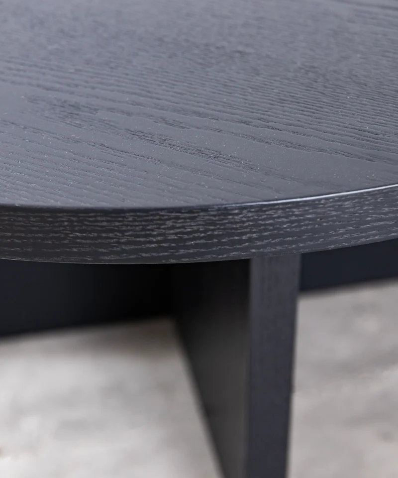 Mesa de Centro Redonda en Madera Takaya (80 cm)