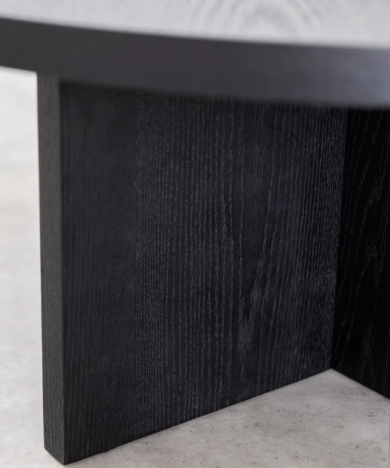 Mesa de Centro Redonda en Madera Takaya (80 cm)