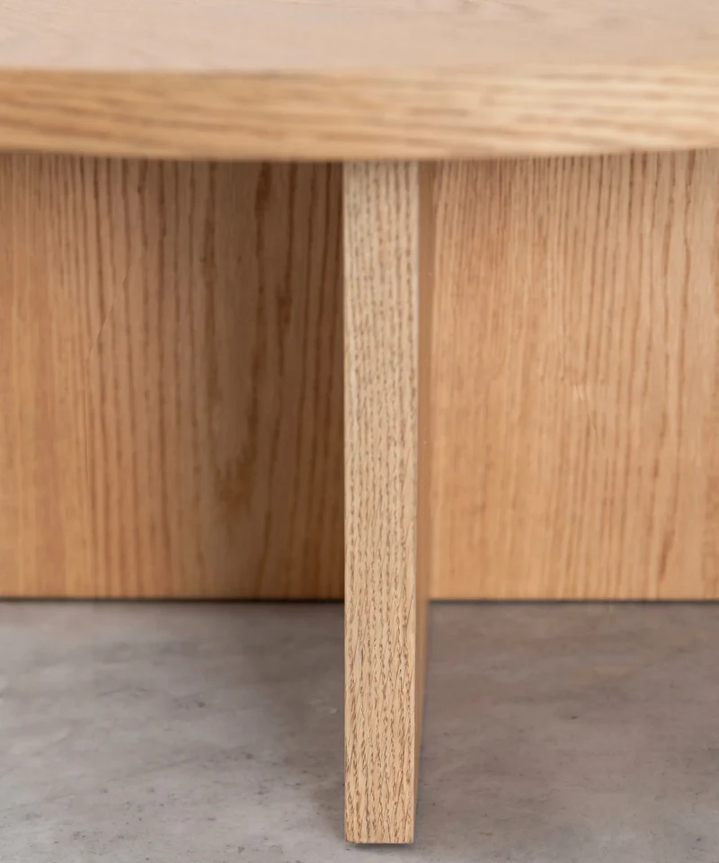 Mesa de Centro Redonda en Madera Takaya (80 cm)