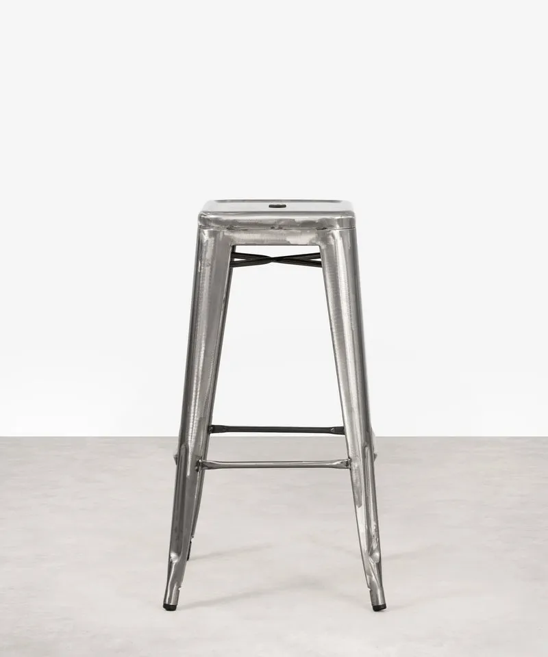 Taburete Alto de Metal Tolik - Polished Edition