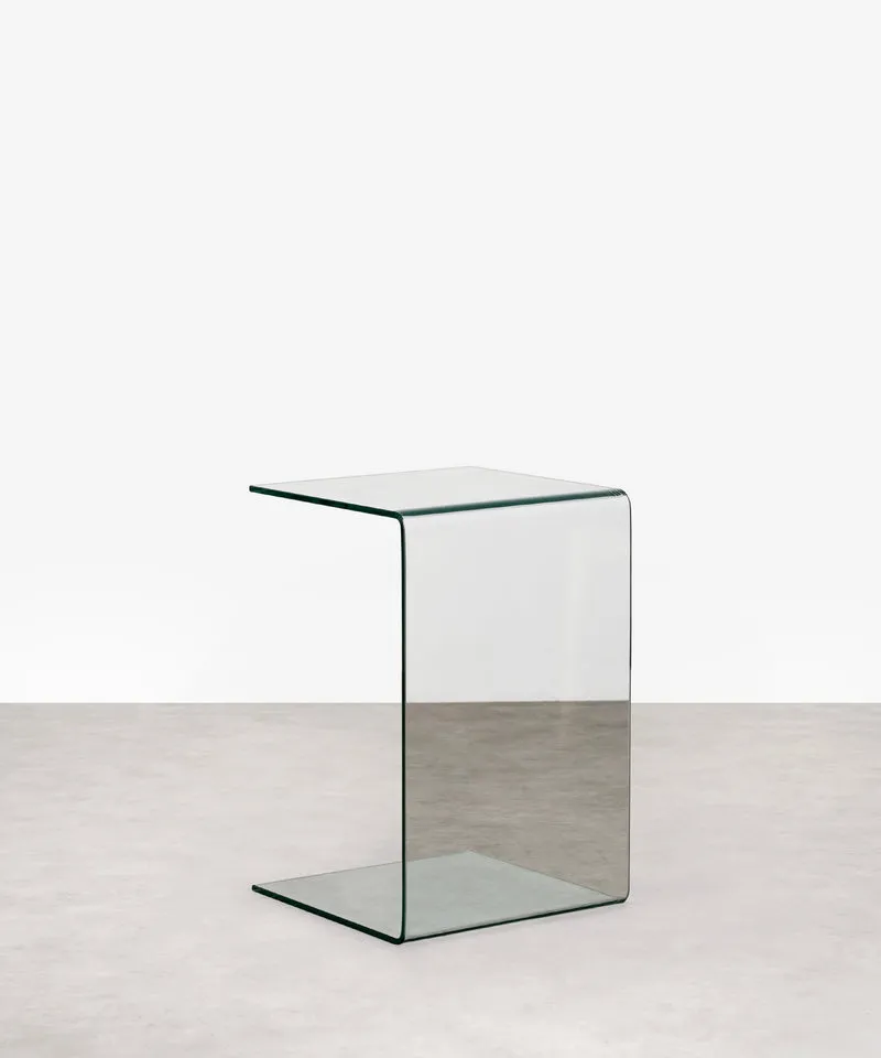 Mesa Auxiliar de Cristal Templado Tossa