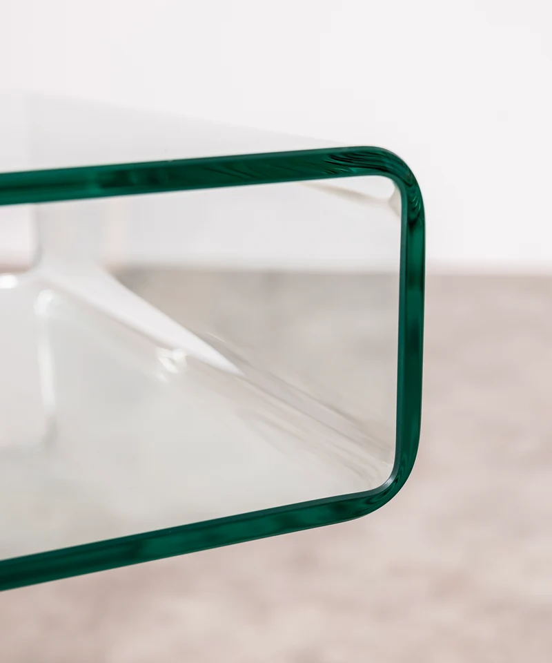 Mesa Auxiliar de Cristal Templado Saura