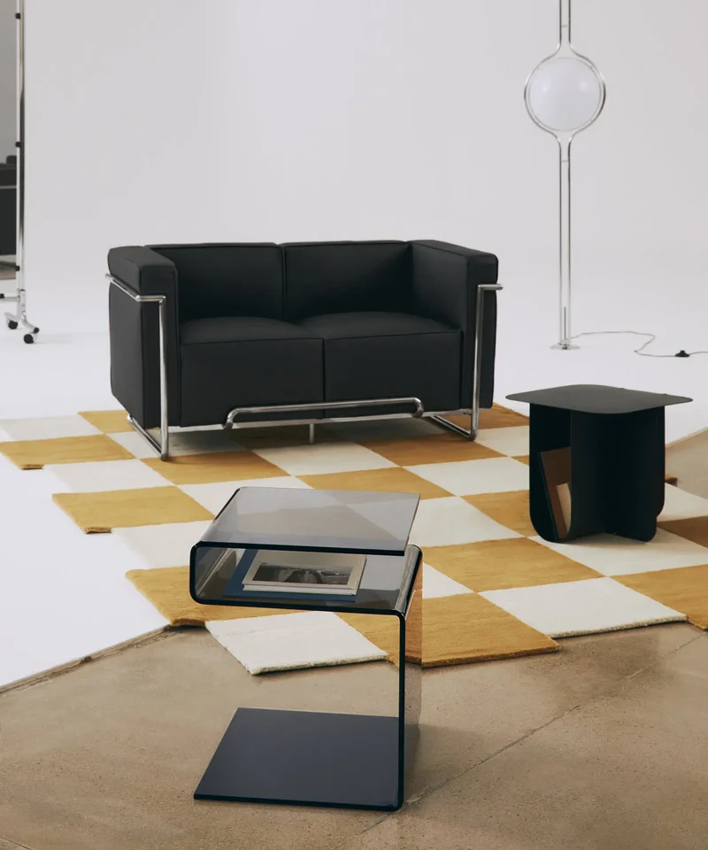 Mesa Auxiliar de Cristal Templado Saura