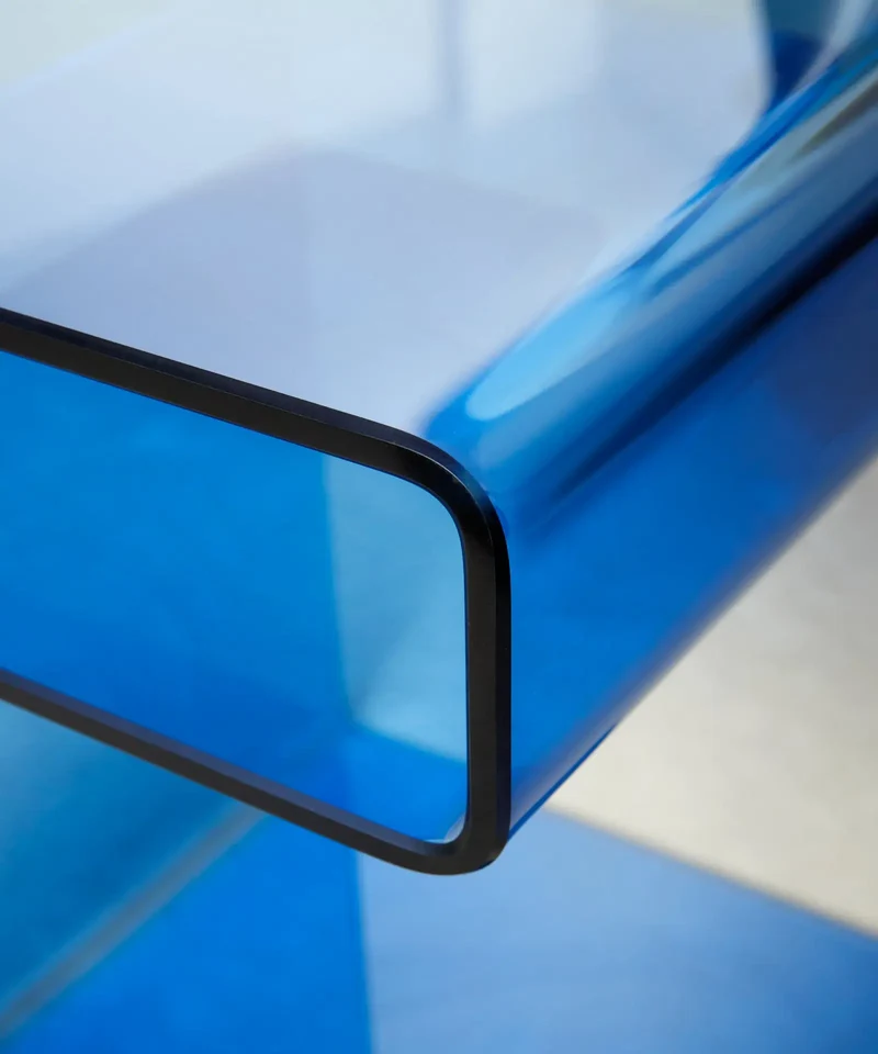 Mesa Auxiliar de Cristal Templado Saura