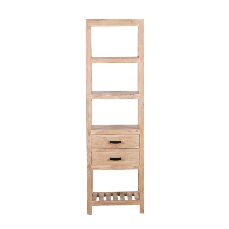 Etagere colonne 2 tiroirs | Acacia Harpley