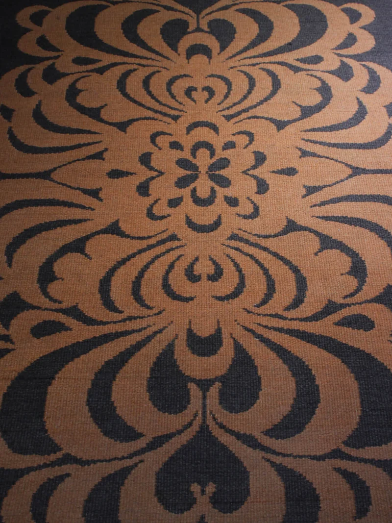Berit Woelfer Mid-Century Graphic Double-Sided Wool Rug 160x240, Signed