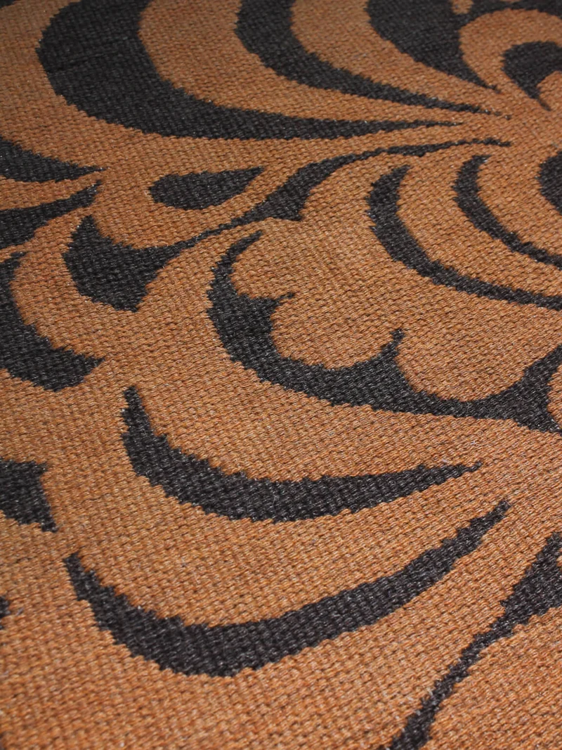Berit Woelfer Mid-Century Graphic Double-Sided Wool Rug 160x240, Signed