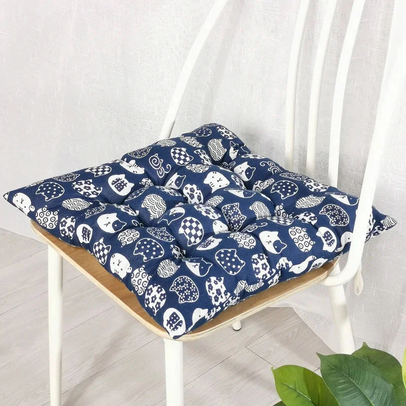 Galette de Chaise Imprimé Chat