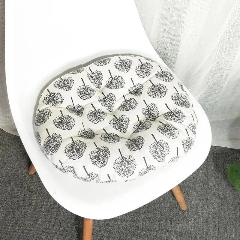 Galette de Chaise Ronde arbres stylisés