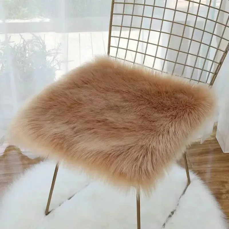 Galette de Chaise Beige Caramel