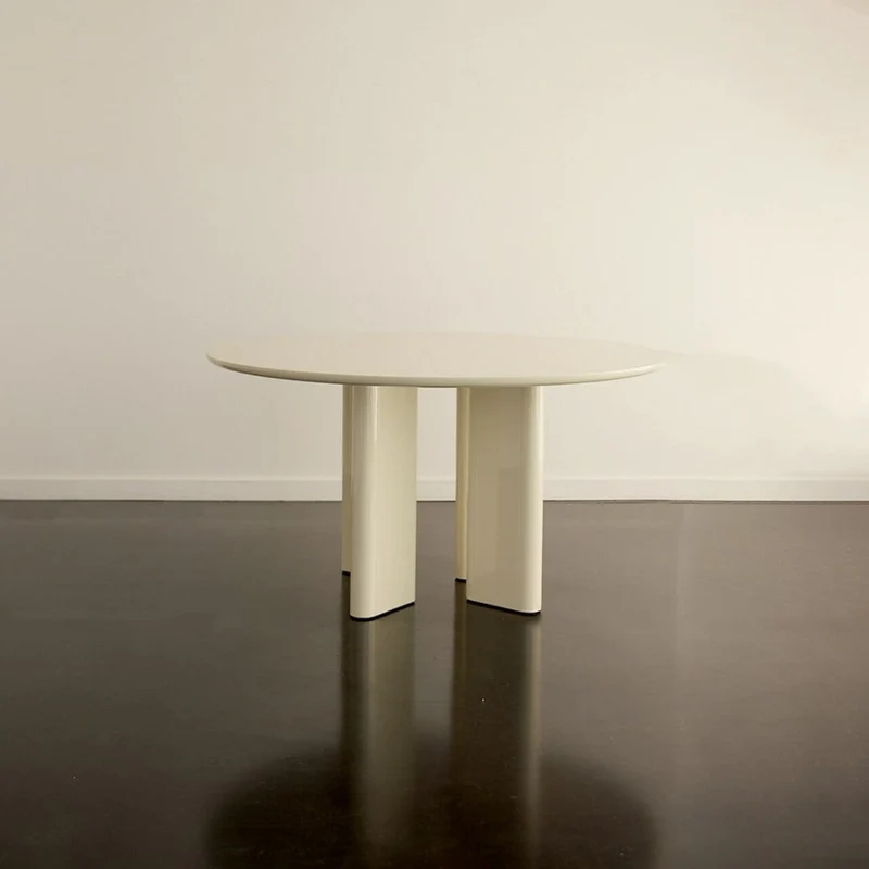 TABLE RONDE JOE - BOIS LAQUÉ
