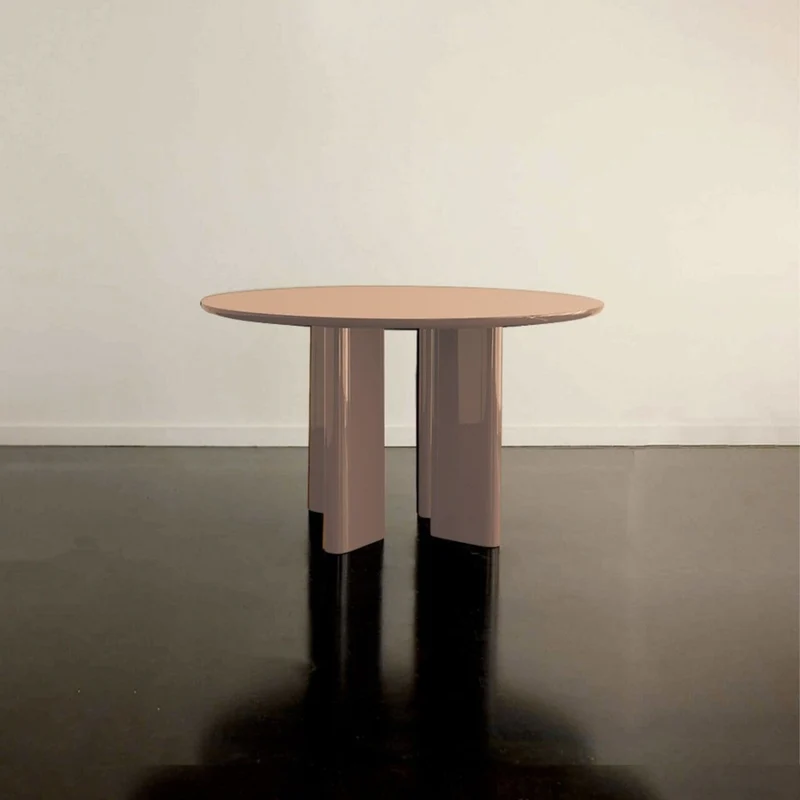 TABLE RONDE JOE - BOIS LAQUÉ