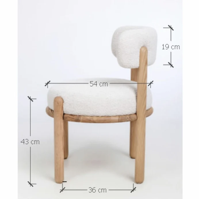 Lot de 2 chaises en chêne massif Lova | NordicStory