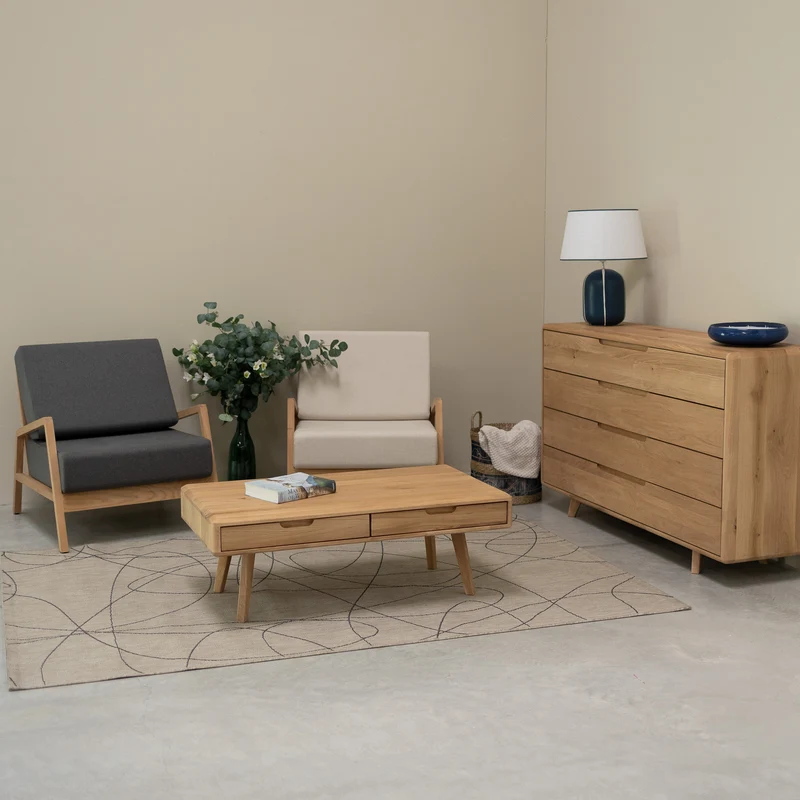 Fauteuil en bois massif SWEDEN | NordicStory