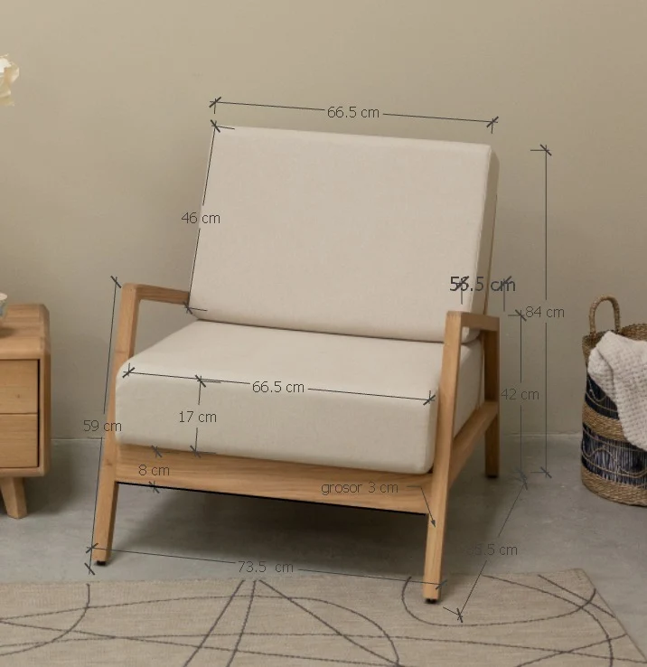 Fauteuil en bois massif SWEDEN | NordicStory