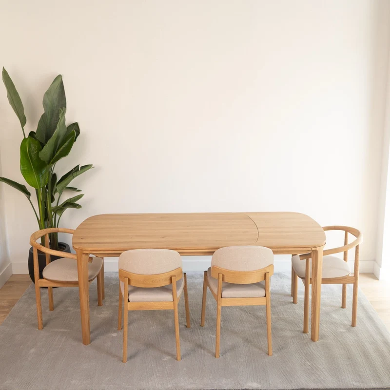 Table de salle à manger extensible en chêne massif IKONA | VESKOR