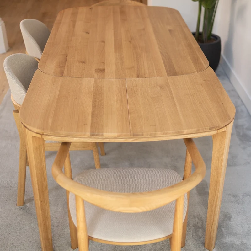 Table de salle à manger extensible en chêne massif IKONA | VESKOR