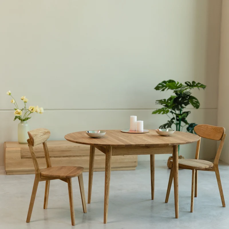 Table de salle à manger à rallonges en chêne MALMO | NordicStory